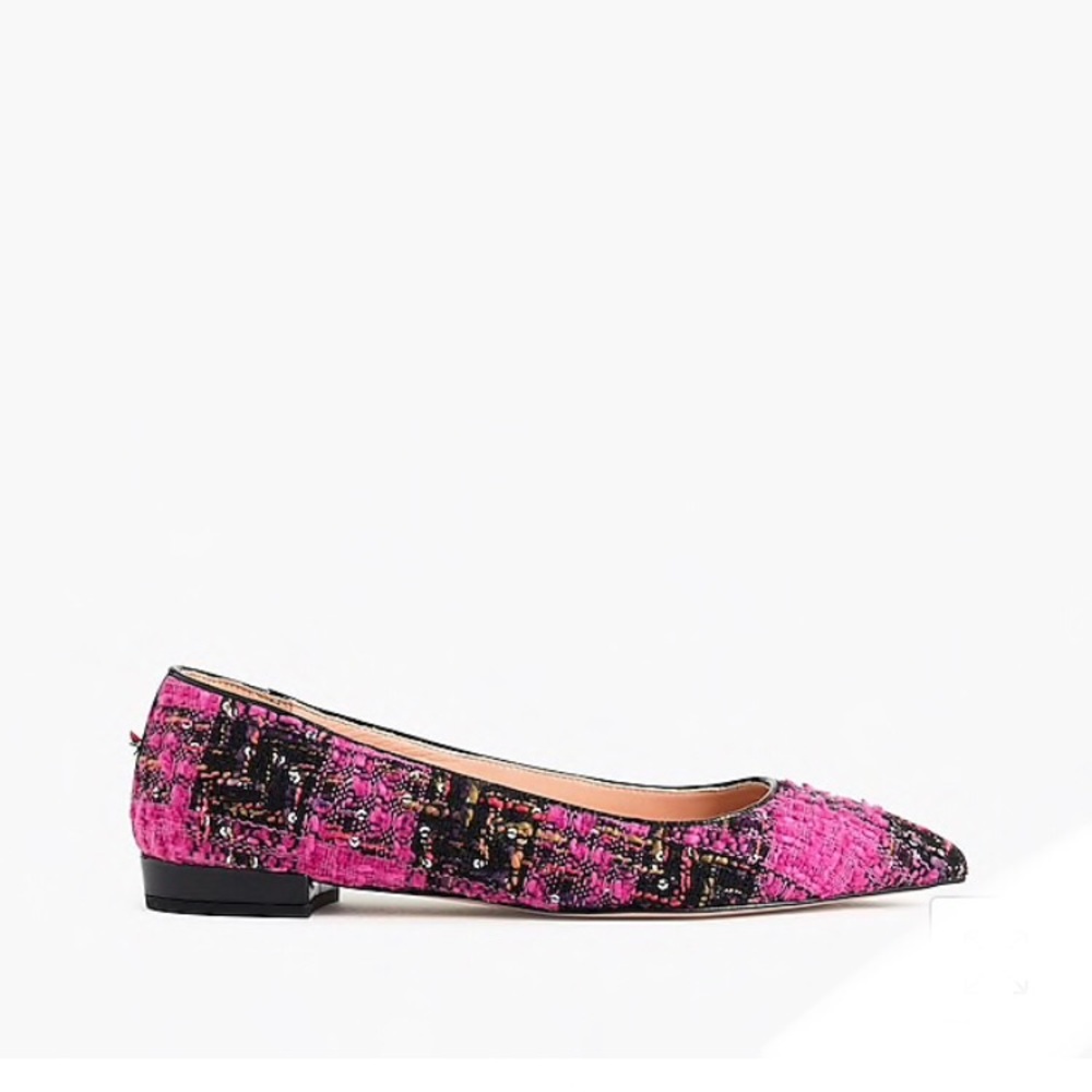 ⭐️ J. Crew Pointed-toe flats in tweed - Picture 7 of 7